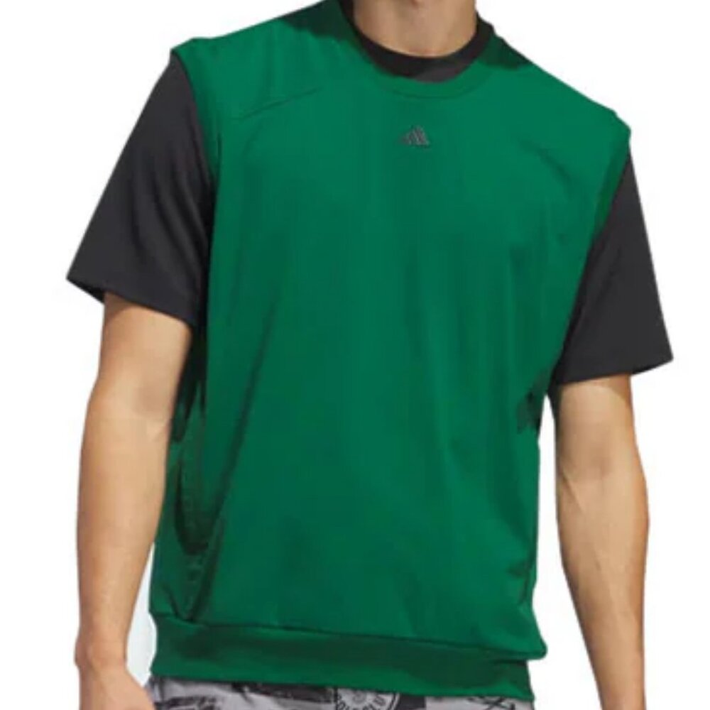 NWT M, 2XL adidas Men's Go-To Golf Vest — Collegiate Green